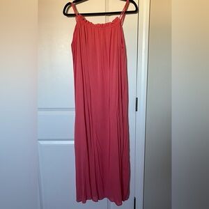 Pink Lily Coral Maxi Dress